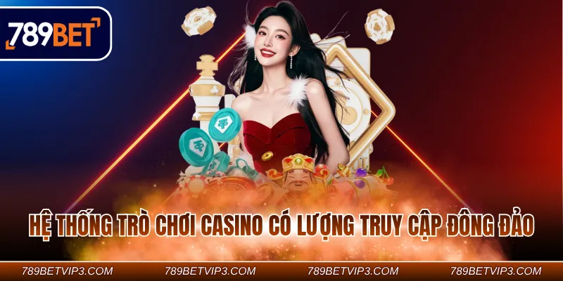 Hệ thống trò chơi Casino có lượng truy cập đông đảo