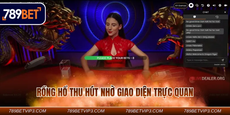 Rồng hổ thu hút nhờ giao diện trực quan